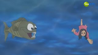 Magic Bhutoo Fight With Dangerous Big Fish  Magic Bhootu  Super Power Kids Show  Zee Kids [upl. by Theo]