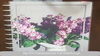 GTD Frankenplanner FULL WALKTHROUGHBig Happy Planner [upl. by Jillayne]