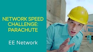 EE 4G Network NETWORK SPEED CHALLENGE PARACHUTE [upl. by Bastien]