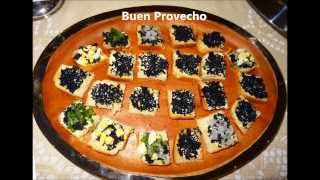 CAVIAR como preparar Bocadillos de este manjar paso a paso [upl. by Romeon]