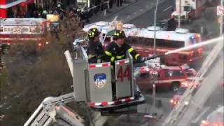 FDNY BOX 1622  FDNY BATTLING MAJOR VICIOUS 6TH ALARM FIRE IN A MULTIPLE DWELLING ON 144TH STREET [upl. by Rakel700]