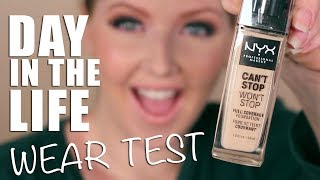 NYX Cant Stop Wont Stop Review  WEAR TEST Vlog [upl. by Stranger56]