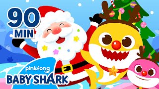 🦌The RedNosed Baby Shark and More  Compilation  Christmas Baby Shark  Baby Shark Official [upl. by Viviyan358]