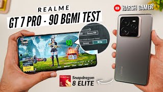 Realme GT 7 Pro  90 FPS BGMI Test  Heating amp Battery Test  Beast 💪 [upl. by Bowden]