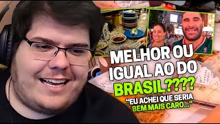 CASIMIRO REAGE PROVANDO COMIDAS POPULARES DO JAPÃO  Cortes do Casimito [upl. by Tehr]