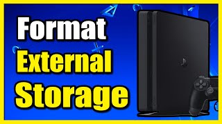 How to Format External Hard Drive on PS4 Console Extended Storage [upl. by Bessie]