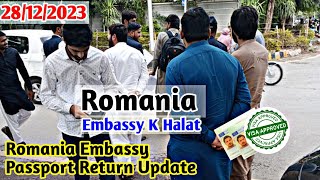 Romania Embassy New Updates  Romania Embassy Passport Return Update  Romania Visa Update 2023 [upl. by Adnaral]