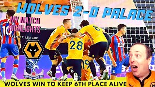 Wolves 20 Crystal Palace HIGHLIGHTS Vlog [upl. by Alyak]