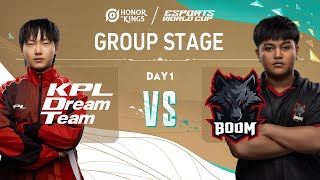 KPL Dream Team vs BOOM Esports  HoK x EWC  Day 1  Group Stage [upl. by Navek]