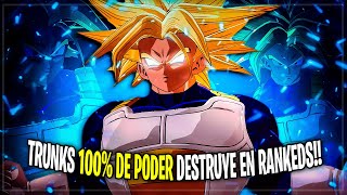 ANIQUILACIÓN en RANKEDS con TRUNKS 100 de PODER DRAGON BALL SPARKING ZERO [upl. by Gwyn616]