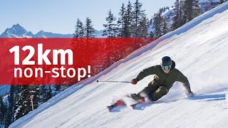 Längste Talabfahrt Vorarlbergs Hochjoch Totale 12km in Silvretta Montafon [upl. by Eibloc]