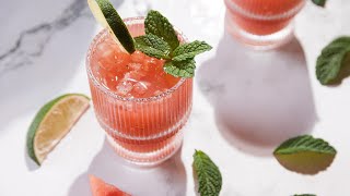 Watermelon Mint Margarita Mocktail Recipe [upl. by Eriam271]