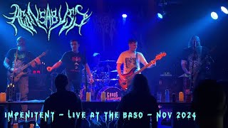 Aeons Abyss  Impenitent Live at The Baso Canberra Australia  2 November 2024 [upl. by Alad]