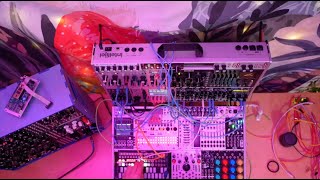 JAde Wii Making Music on a Spaceship  Modular Synth Eurorack Ambient Techno Dark Film Score [upl. by Phillida]