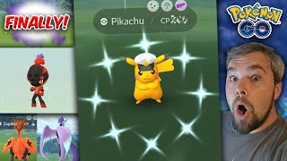 Shiny Captain Hat Pikachu Caught Charcadet Egg Grind We Finally got THIS Pokémon GO [upl. by Engle617]