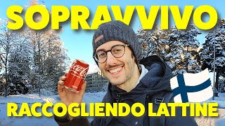 Sfida sopravvivere a Helsinki 24 ore con 0 euro Fare soldi raccogliendo lattine Vivere in Finlandia [upl. by Barna]