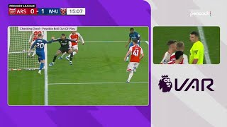 Another VAR Controversy AGAINST Arsenal Ball In  Referee Decision [upl. by Annad634]