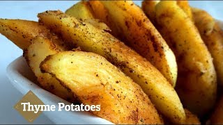 Crispy thyme potatoes [upl. by Maurilia]