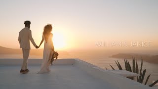 Santorini Elopement  New York  William amp Janice  Kapari Natural Resort Santorini [upl. by Wendelina]