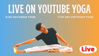 Morning Yoga Asanas for Beginners  Intermediate  Yoga with Amit [upl. by Esiuolyram]