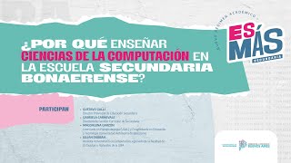 🔴 Vivo💻¿Por qué enseñar ciencias de la computación en Secundaria🏫Dirección Educación Secundaria [upl. by Enoyrt]