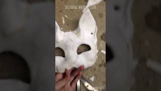 Make a commission with me Pt 1 furry therian theriangear therianmask maskmaking [upl. by Enylorac]