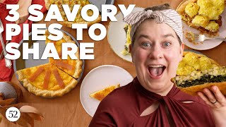 Erins 3 Favorite Savory Pies  Bake It Up a Notch with Erin McDowell [upl. by Loftus]