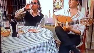 BULERIA de JEREZ relaxing with sherry and ham Jaime Candie singer flamenco guitar Simon el Rubio [upl. by Lednyc]