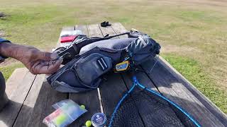 Review of Simms Flyweight Vest Pack  including Rudi’s setup for trout fishing [upl. by Nawuq]