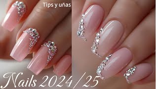 UÑAS NUEVOS DISEÑOS 2024MODA NAILS UÑAS 2024tips y uñas [upl. by Jorey]