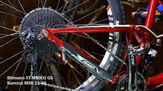 Shimano XT M8000 1x11  Sunrace 11461150 test [upl. by Dnaleel344]