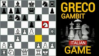 Paling mematikan  TOP 3 Pembukaan Italian Game  Greco Gambit [upl. by Gayle607]