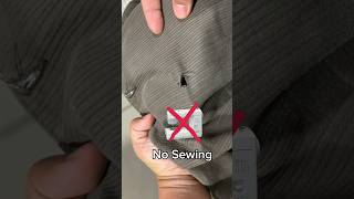 Repair a Hole in Pants Without Sewing  shorts [upl. by Janot]