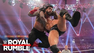 Randy Orton RKOs EVERYBODY including Roman Reigns 2024 Royal Rumble highlights [upl. by Anirdna]