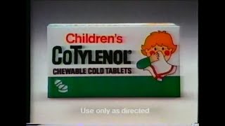 1987 Tylenol Childrens CoTylenol Retro TV Commercial Ad [upl. by Ardehs701]