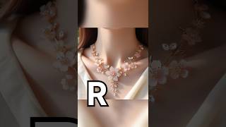 Choose your name first latter and see your necklace latestcollection2024 viral newfancydesigner [upl. by Ileana]