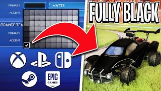 UPDATED 2023 EVERY WAY TO GET A FULLY BLACK CAR ON ROCKET LEAGUE CONSOLE  PC [upl. by Eceryt]