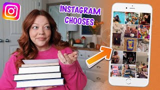 letting instagrams explore page choose my TBR 🍂 Fall Reading Vlog [upl. by Nrek]