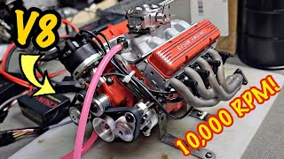 REAL SMALL BLOCK V8 ENGINE SOUNDS AMAZING  OVER 10000 RPM [upl. by Eigroeg]