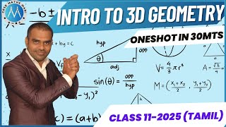 Introduction to Three Dimensional Geometry  Oneshot  CBSE 11 maths in tamil [upl. by Ahsemed]