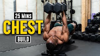 25 Minutes Complete Chest Workout With Dumbbells  Build Muscle 11 [upl. by Enitsuga763]