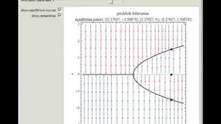 Bifurcation Diagrams with Flow Fields [upl. by Attenyw]