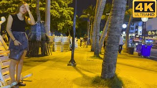 4K How is Thailand Now Pattaya Beach Road Freelancers [upl. by Sikata]