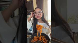 Buldak carbonara mukbang  Best of Sa Nguyen  food sanguyen shorts [upl. by Iphagenia]