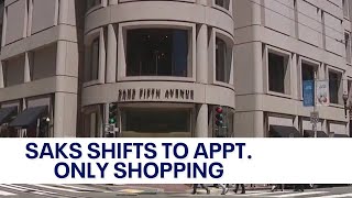 San Franciscos Saks Fifth Avenue shifting to appointmentonly shopping  KTVU [upl. by Emylee]