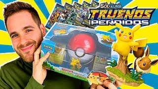 Cartas Pokemon UNBOXING CAJA COLECCION POKEBALL PIKACHU E EEVEE  Mega UNBOXING Pokemon en Pe Toys [upl. by Eam257]