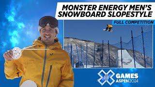 Monster Energy Men’s Snowboard Slopestyle FULL COMPETITION  X Games Aspen 2024 [upl. by Rorie]