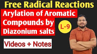 Arylation of Aromatic compounds by Diazonium salts  Gomberg  Bachmann reaction  by pankaj sir [upl. by Atenek]