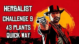 Herbalist Challenge 9  43 Plants Quick amp Easy  Red Dead Redemption 2 [upl. by Am]