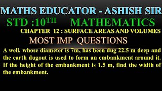 A well whose diameter is 7m has been dug 225 m deep and the earth dugout is used to form an emban [upl. by Blalock]